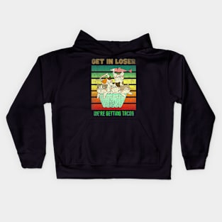 Get in loser , Cats Style Kids Hoodie